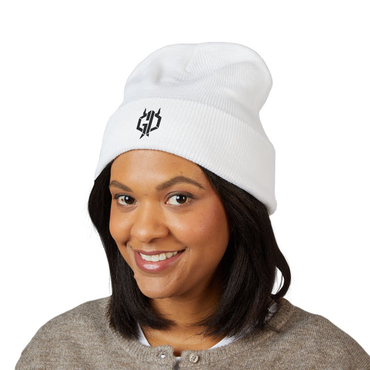 Embroidered Gothic Beanie