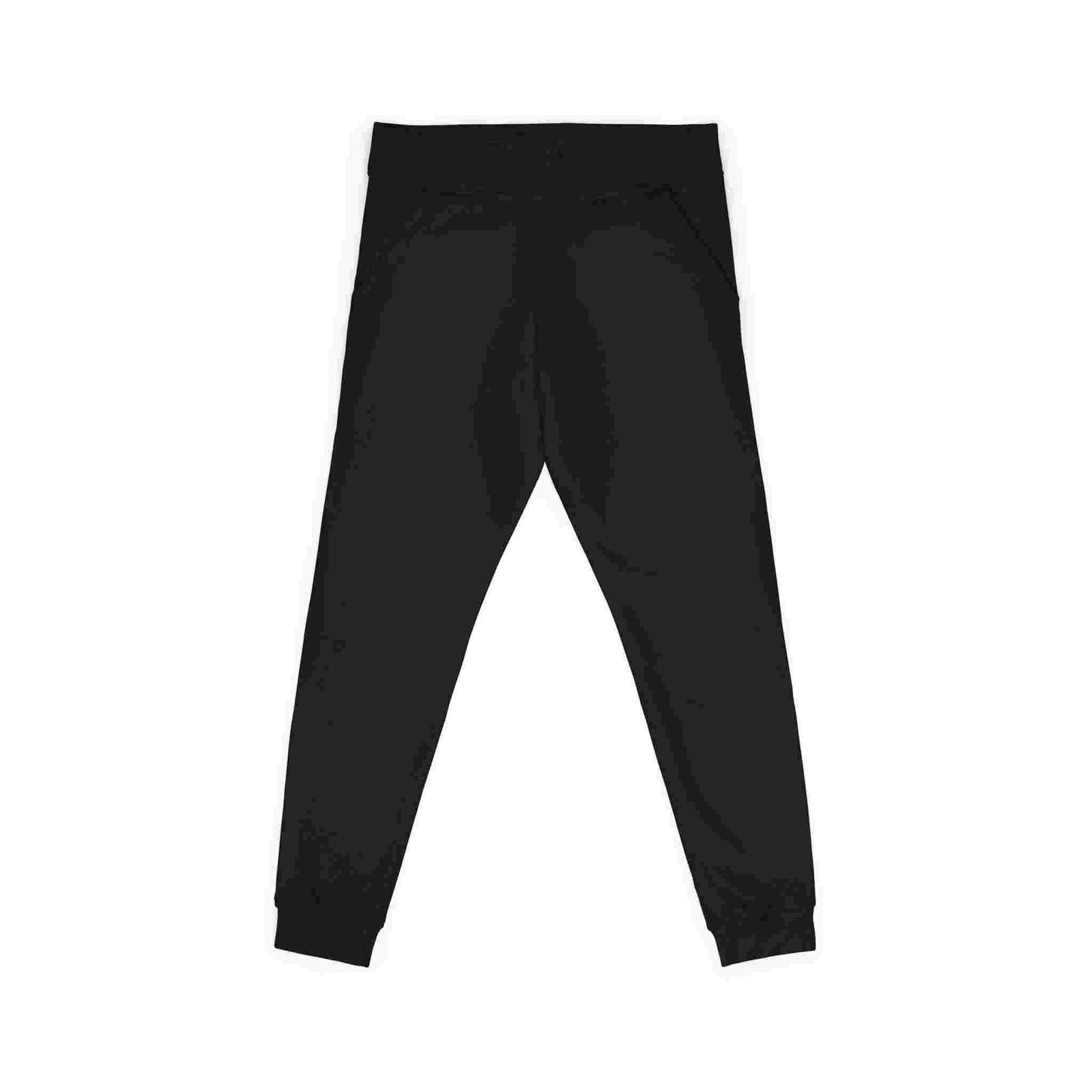 Embroidered Cozy Fleece Sweatpants — Minimal White Joggers
