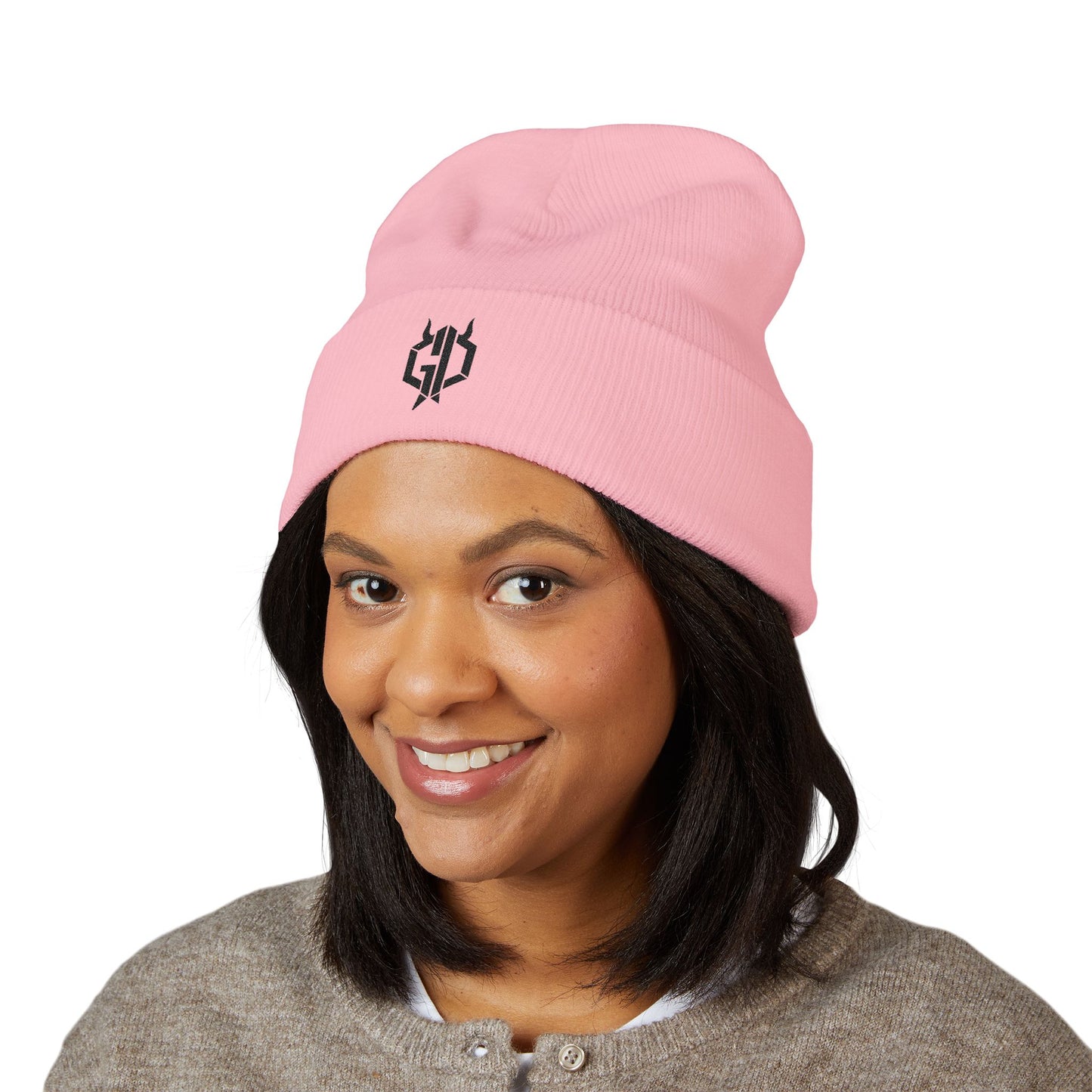 Embroidered Gothic Beanie