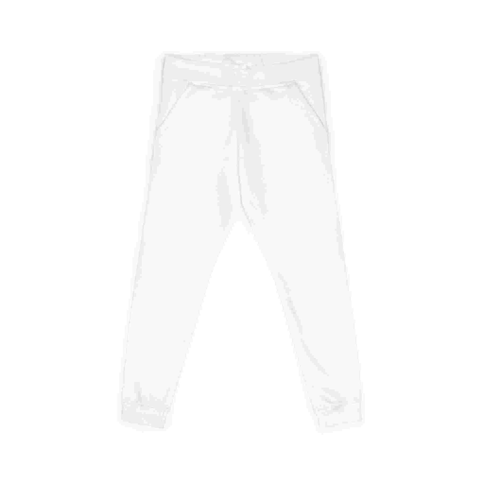 Embroidered Cozy Fleece Sweatpants — Minimal White Joggers