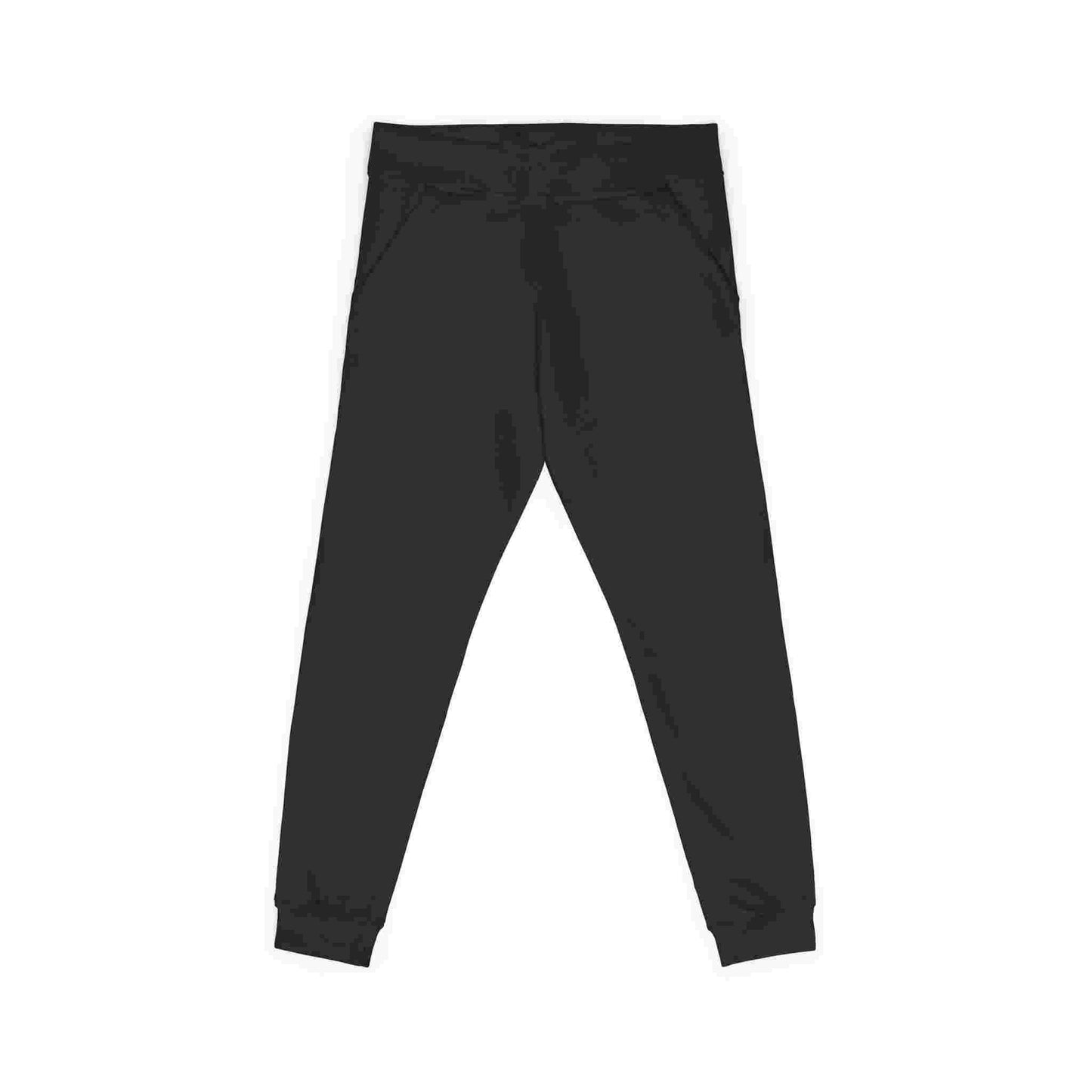Embroidered Cozy Fleece Sweatpants — Minimal White Joggers