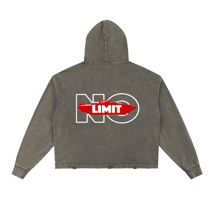 Buy Gambling Death Vintage Washed Frayed-Hem Hoodie Now