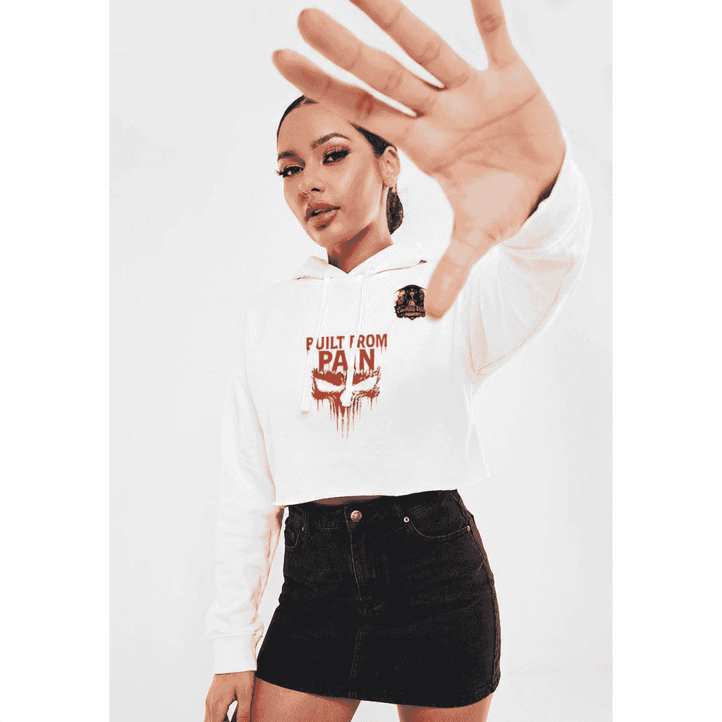Gambling Death Cropped Hoodie