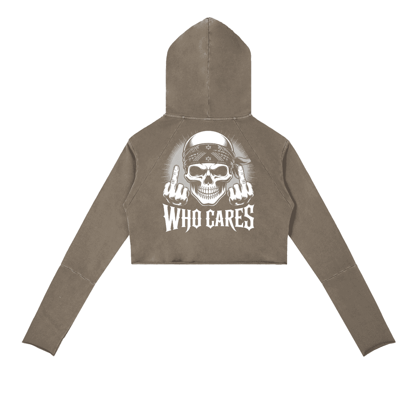 Gambling death Vintage Washed Raw Edge Hoodie