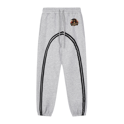 Sun Fade Contrast Tape Fleece Jogged Sweatpants