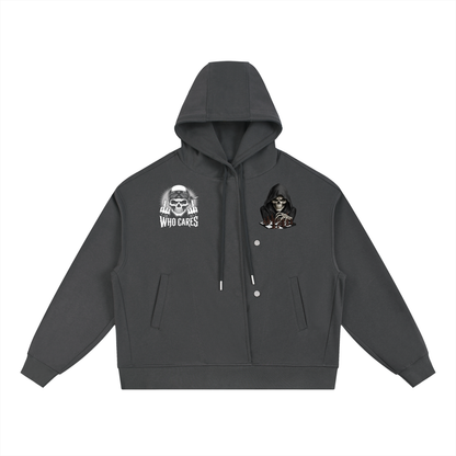 Boxy Button no limit Hoodie