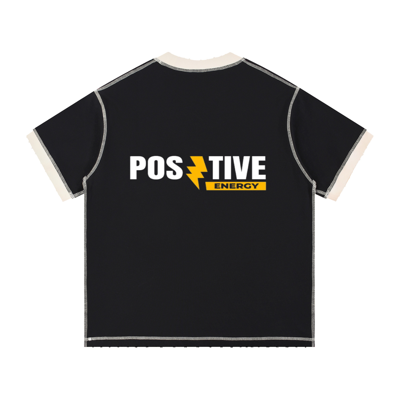 Death never waits/postive energy Stitched T-Shirt