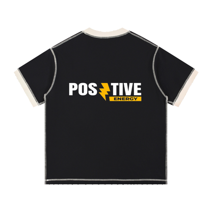 Death never waits/postive energy Stitched T-Shirt