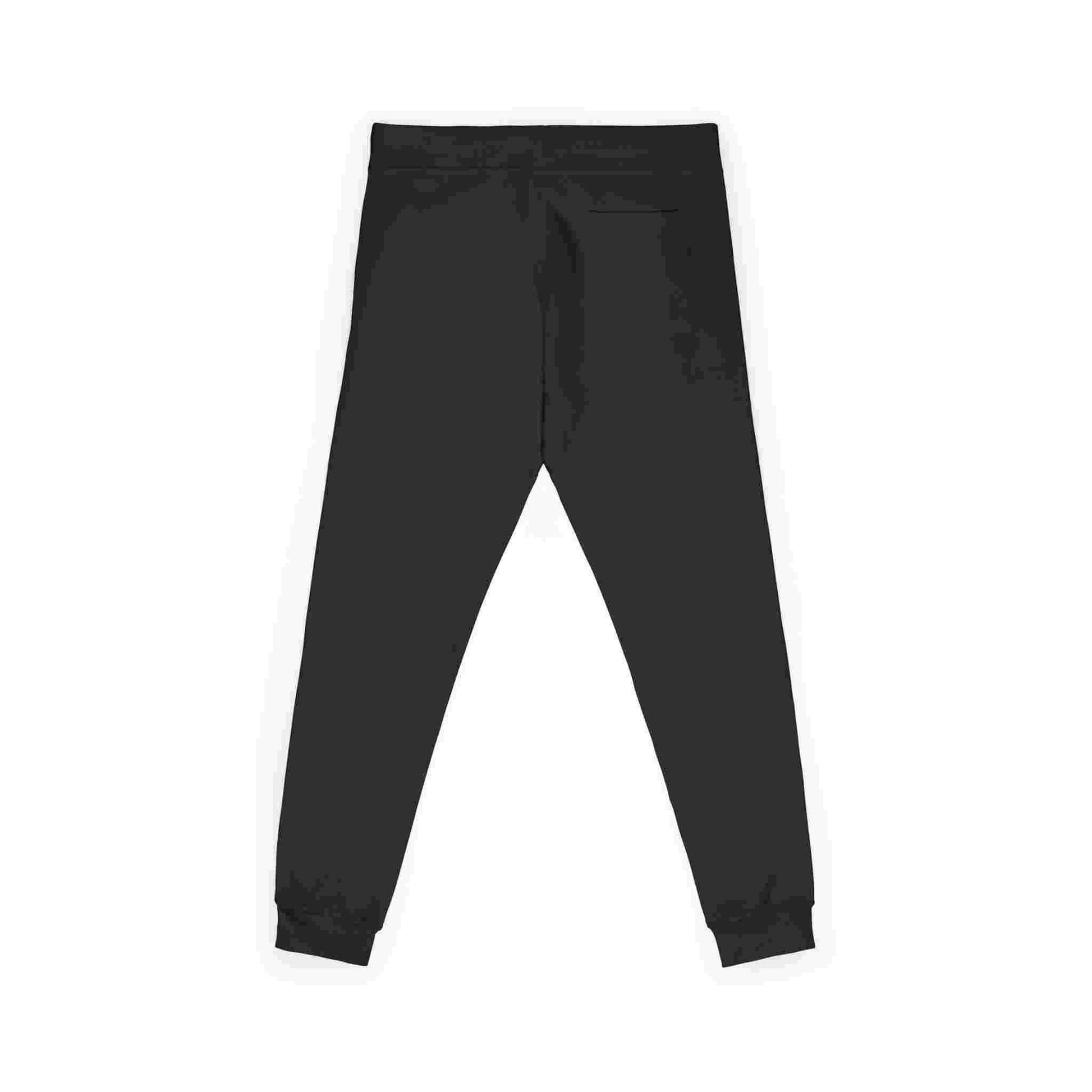 Embroidered Cozy Fleece Sweatpants — Minimal White Joggers