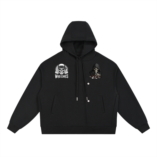 Boxy Button no limit Hoodie
