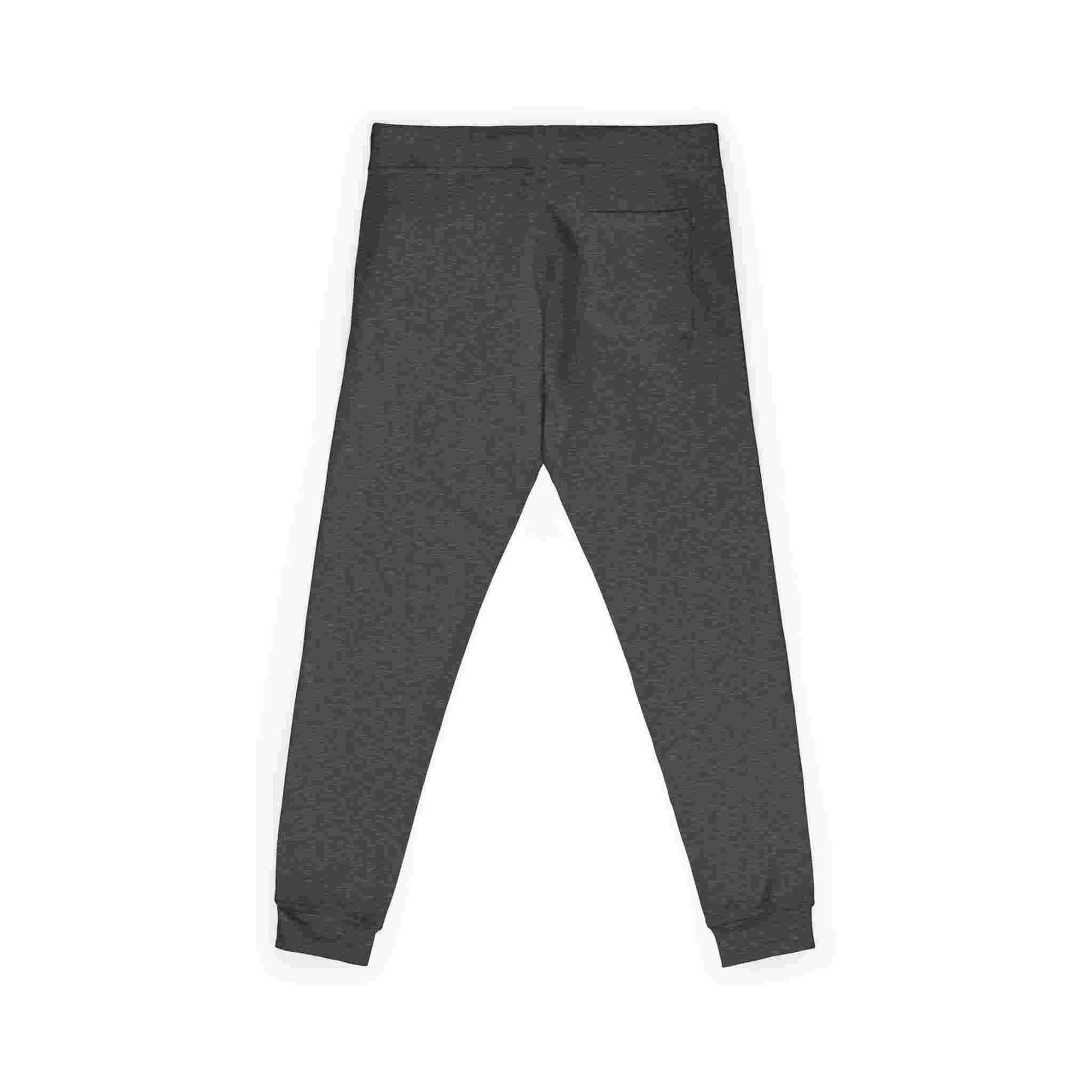 Embroidered Cozy Fleece Sweatpants — Minimal White Joggers