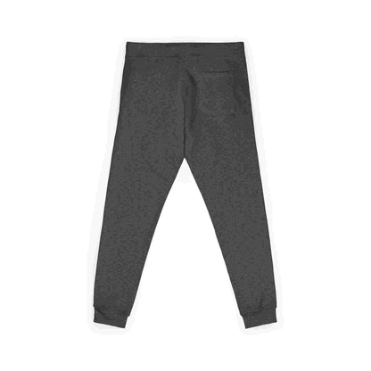 Embroidered Cozy Fleece Sweatpants — Minimal White Joggers