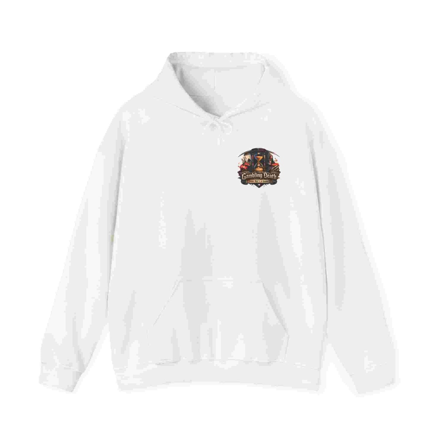 Gambling Death Grim Reaper Poker Graphic Hoodie
