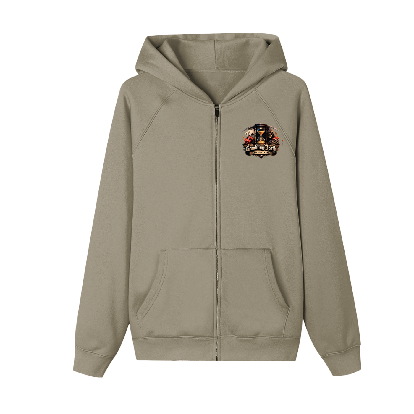 Stop expecting Zip-up Fleece Hoodie