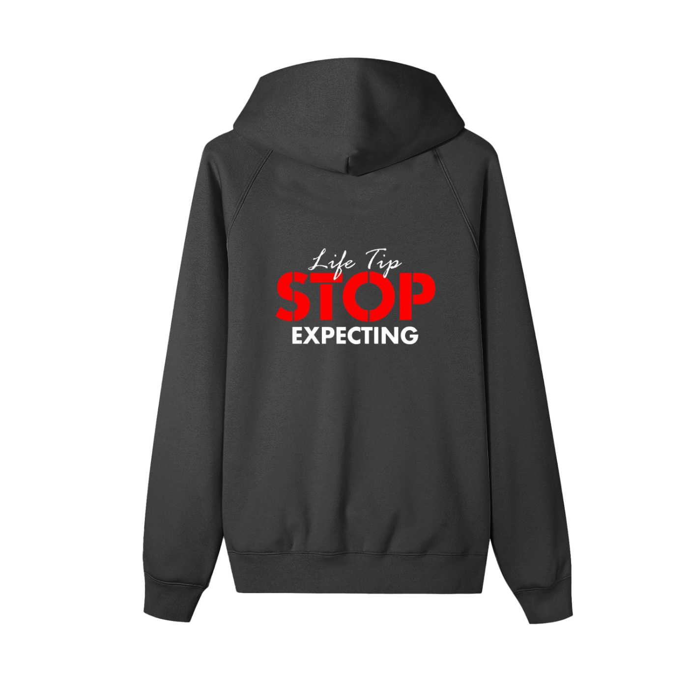 Stop expecting Zip-up Fleece Hoodie