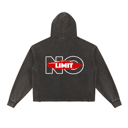 Buy Gambling Death Vintage Washed Frayed-Hem Hoodie Now