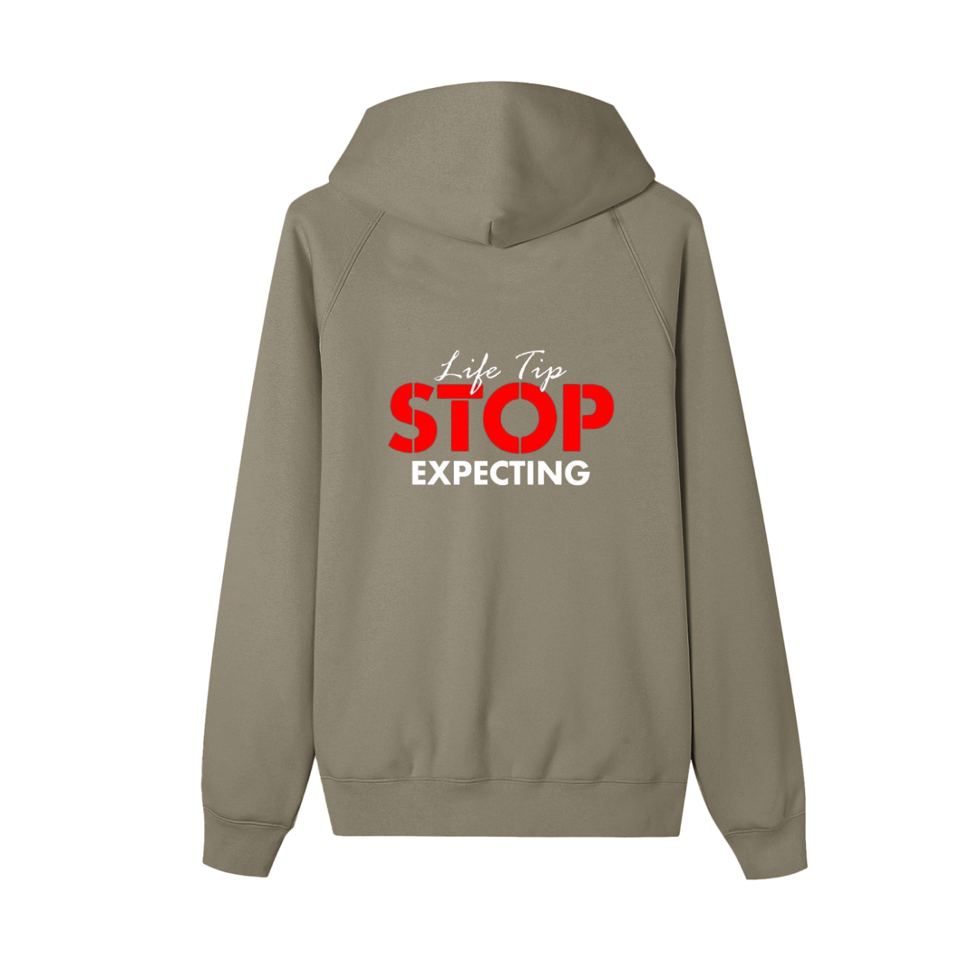 Stop expecting Zip-up Fleece Hoodie