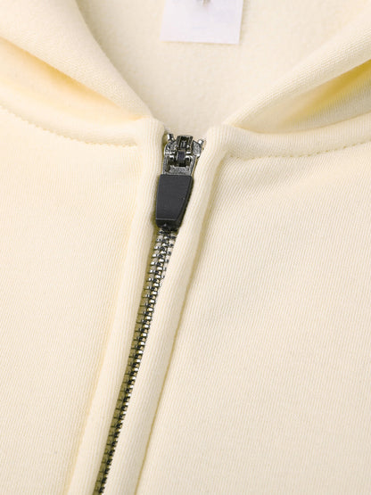 Stop expecting Zip-up Fleece Hoodie