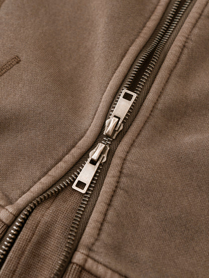 Vintage Washed Cropped no limit Hoodie