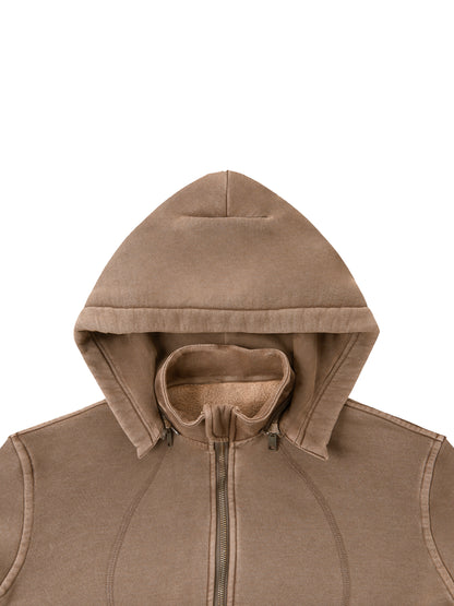 Vintage Washed Cropped no limit Hoodie