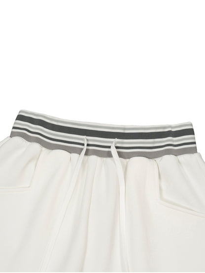 Striped Waist Wide Leg Pants