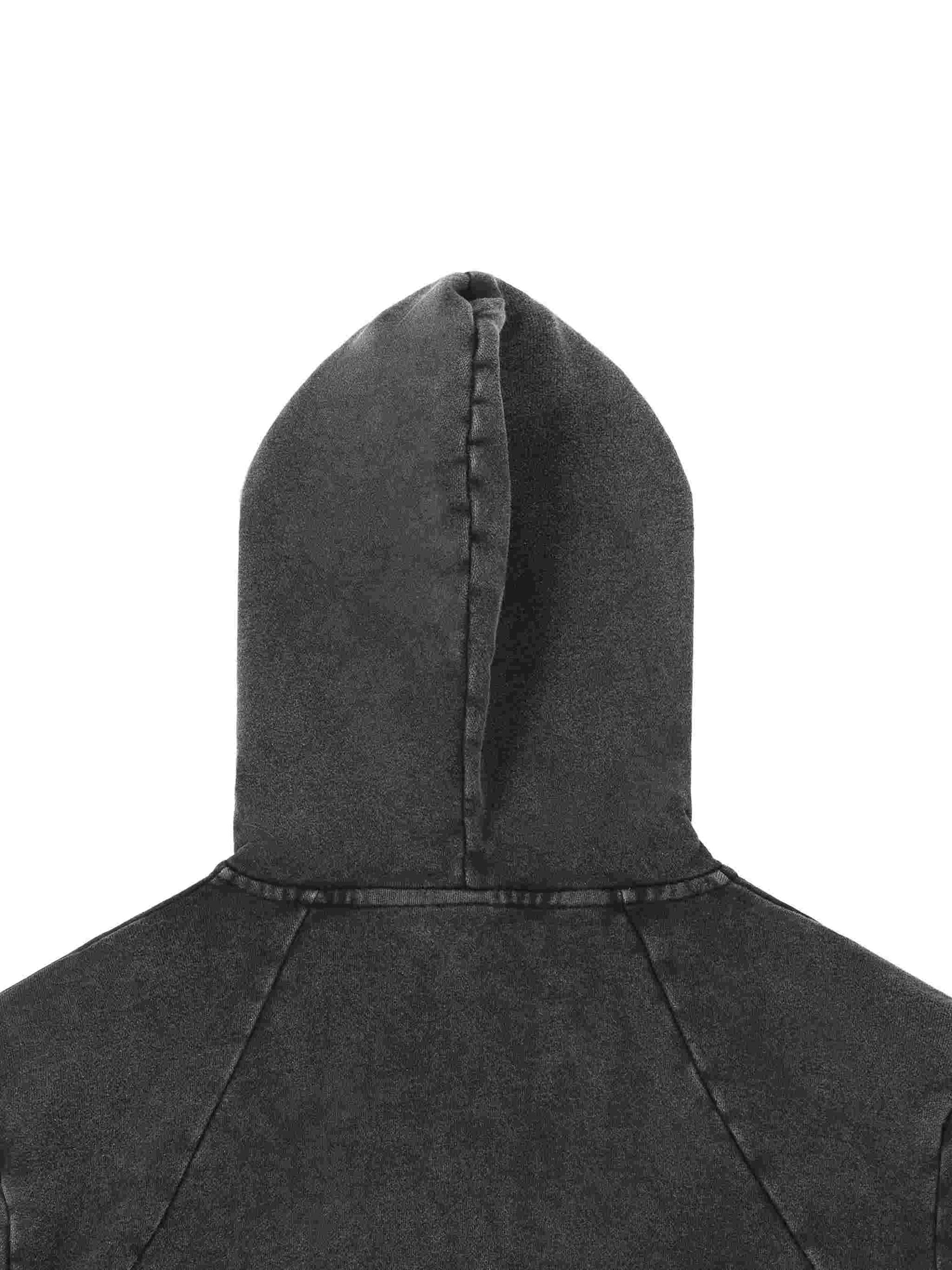 Gambling death Vintage Washed Raw Edge Hoodie