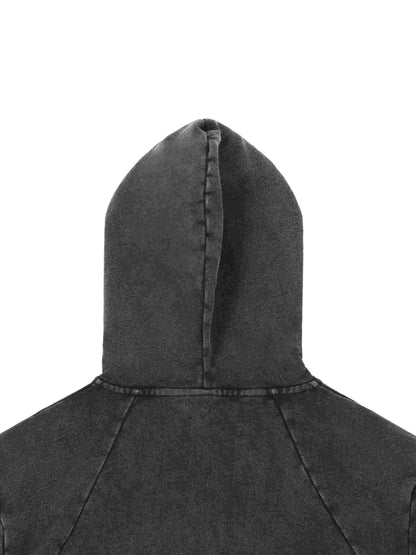 Gambling death Vintage Washed Raw Edge Hoodie